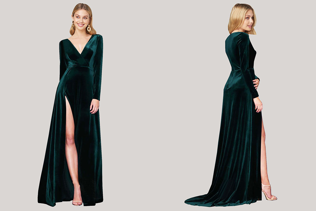 Vendeurs de Velours Robes demoiselle d'honneur