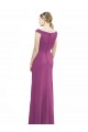 Vendeurs de Baie sauvage Sirène Col Bateau Col Haut Mousseline Longue Robes demoiselle d'honneur