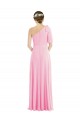 Vendeurs de Barely Rose Trompette Mousseline Longue Robes demoiselle d'honneur