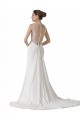 Vendeurs de Blanc Fourreau Mousseline Plage Robes de mariée