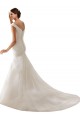 Vendeurs de Blanc Fourreau Épaule Dénudée Tulle Robes de mariée