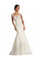 Vendeurs de Blanc Sirène Bateau Dentelle Robes de mariée