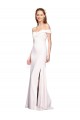 Vendeurs de Blanc Sirène Épaule Dénudée Crêpe Stretch Longue Formelles Robes demoiselle d'honneur / Robes de soirée / Robes de bal
