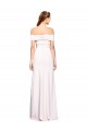 Vendeurs de Blanc Sirène Épaule Dénudée Crêpe Stretch Longue Formelles Robes demoiselle d'honneur / Robes de soirée / Robes de bal