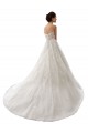 Vendeurs de Blanc Trapèze Tulle Dentelle Robes de mariée