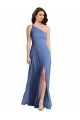 Vendeurs de Bleu Windsor Trapèze Mousseline Longue Formelles Robes demoiselle d'honneur / Robes de soirée