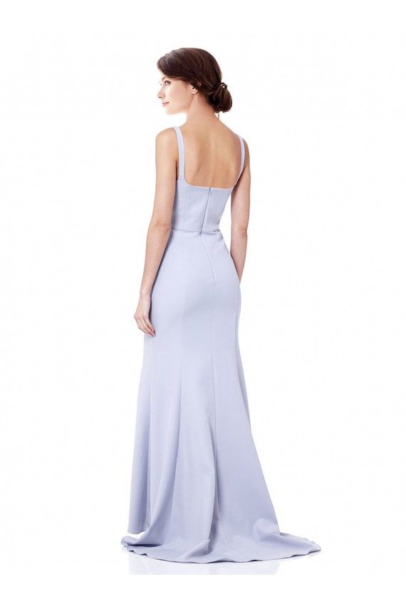 Vendeurs de Bleu ciel clair Sirène Bretelles spaghetti Crêpe Stretch Longue Formelles Robes demoiselle d'honneur / Robes de soirée / Robes de bal
