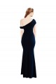 Vendeurs de Bleu marine foncé Sirène Crêpe Stretch Longue Formelles Robes demoiselle d'honneur / Robes de soirée / Robes de bal