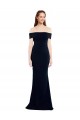 Vendeurs de Bleu marine foncé Sirène Épaule Dénudée Crêpe Stretch Longue Formelles Robes demoiselle d'honneur / Robes de soirée / Robes de bal