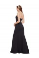 Vendeurs de Bleu marine foncé Trapèze Sans bretelle Crêpe Stretch Longue Formelles Robes demoiselle d'honneur / Robes de soirée / Robes de bal