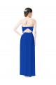 Vendeurs de Bleu roi Fourreau Mousseline Longue Robes demoiselle d'honneur