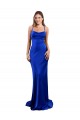 Vendeurs de Bleu roi Fourreau Satiné Soyeux Longue Formelles Robes demoiselle d'honneur / Robes de soirée / Robes de bal