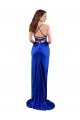 Vendeurs de Bleu roi Fourreau Satiné Soyeux Longue Formelles Robes demoiselle d'honneur / Robes de soirée / Robes de bal