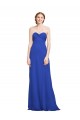 Vendeurs de Bleu roi Trapèze Mousseline Longue Robes demoiselle d'honneur