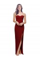 Vendeurs de Bordeaux Fourreau Crêpe Stretch Longue Formelles Robes demoiselle d'honneur / Robes de soirée / Robes de bal