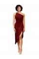 Vendeurs de Bordeaux Fourreau midi Satiné Stretch Courte Robes demoiselle d'honneur / Robes de soirée / Robes de cocktail