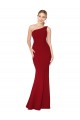 Vendeurs de Bordeaux Sirène Col Haut Crêpe Stretch Longue Formelles Robes demoiselle d'honneur / Robes de soirée / Robes de bal