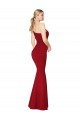 Vendeurs de Bordeaux Sirène Col Haut Crêpe Stretch Longue Formelles Robes demoiselle d'honneur / Robes de soirée / Robes de bal