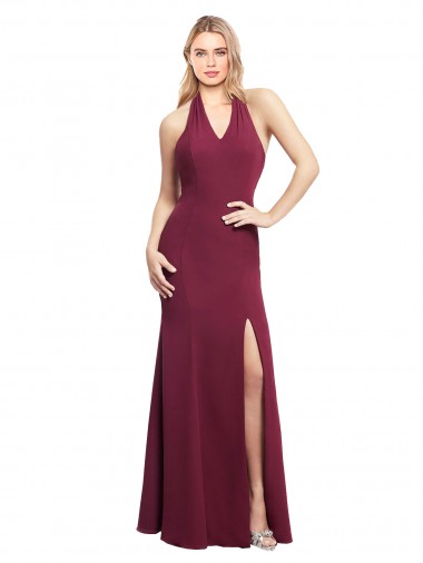 Vendeurs de Bordeaux Sirène Licou Mousseline Longue Robes demoiselle d'honneur
