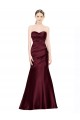 Vendeurs de Bordeaux Sirène Satiné Longue Formelles Robes demoiselle d'honneur / Robes de soirée / Robes de bal