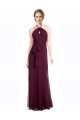 Vendeurs de Bordeaux Trapèze Bretelles spaghetti Mousseline Longue Robes demoiselle d'honneur