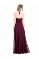 Vendeurs de Bordeaux Trapèze Bretelles spaghetti Mousseline Longue Robes demoiselle d'honneur