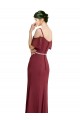 Vendeurs de Bordeaux Trapèze Bretelles spaghetti Mousseline Longue Robes demoiselle d'honneur