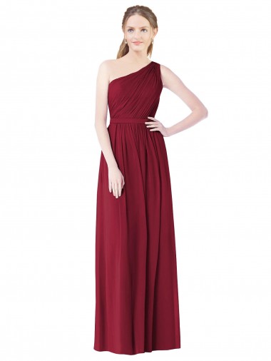 Vendeurs de Bordeaux Trapèze Mousseline Longue Robes demoiselle d'honneur