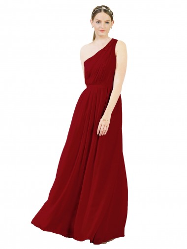 Vendeurs de Bordeaux Trapèze Mousseline Longue Robes demoiselle d'honneur