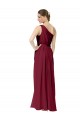 Vendeurs de Bordeaux Trapèze Mousseline Longue Robes demoiselle d'honneur
