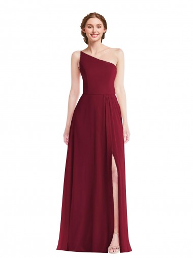 Vendeurs de Bordeaux Trapèze Mousseline Longue Robes demoiselle d'honneur