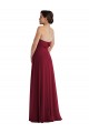 Vendeurs de Bordeaux Trapèze Sans bretelle Mousseline Longue Formelles Robes demoiselle d'honneur / Robes de soirée