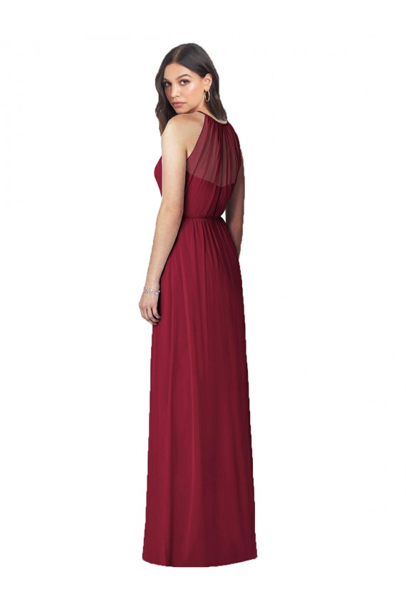 Vendeurs de Bordeaux Trompette Licou Mousseline Longue Robes demoiselle d'honneur
