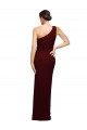 Vendeurs de Bordeaux foncé Fourreau Crêpe Stretch Longue Formelles Robes demoiselle d'honneur / Robes de soirée / Robes de bal