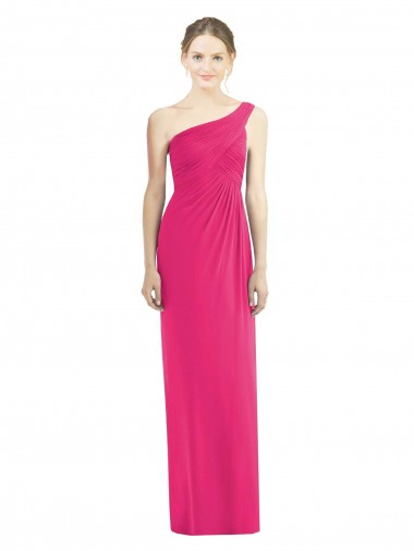 Vendeurs de Fourreau Mousseline Longue Robes demoiselle d'honneur