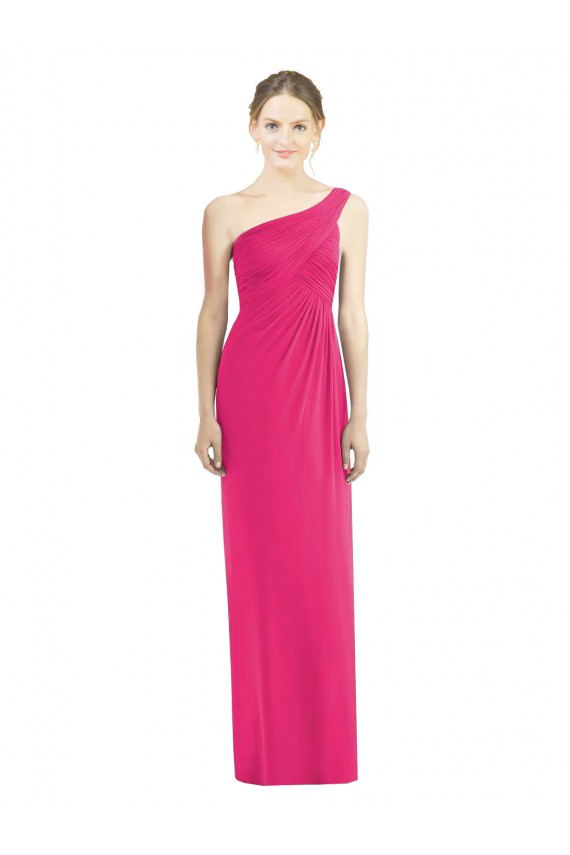 Vendeurs de Fourreau Mousseline Longue Robes demoiselle d'honneur
