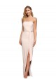 Vendeurs de Fourreau Sans bretelle Crêpe Stretch Longue Formelles Robes demoiselle d'honneur / Robes de soirée / Robes de bal