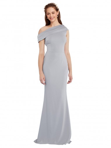 Vendeurs de Gris 24 Sirène Crêpe Stretch Longue Formelles Robes demoiselle d'honneur / Robes de soirée / Robes de bal