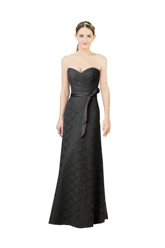 Vendeurs de Gris ardoise Fourreau Dentelle Longue Robes demoiselle d'honneur
