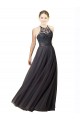 Vendeurs de Gris ardoise Trapèze Tulle Dentelle Longue Robes demoiselle d'honneur