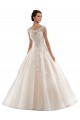 Vendeurs de Ivoire & Champagne Princesse Bateau Tulle Dentelle Robes de mariée