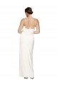 Vendeurs de Ivoire Fourreau Licou Col Haut Satiné Stretch Longue Formelles Robes demoiselle d'honneur / Robes de soirée / Robes de bal