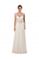 Vendeurs de Ivoire Fourreau Mousseline Robes de mariée