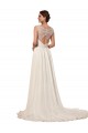 Vendeurs de Ivoire Fourreau Mousseline Robes de mariée