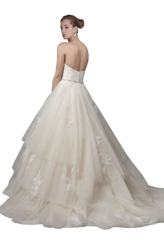 Vendeurs de Ivoire Princesse Scoop Sans bretelle Tulle Dentelle Robes de mariée