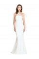 Vendeurs de Ivoire Sirène Balayage train Crêpe Stretch Tulle Longue Formelles Robes demoiselle d'honneur / Robes de soirée