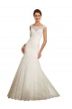 Vendeurs de Ivoire Sirène Bateau Tulle Dentelle Robes de mariée