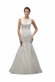 Vendeurs de Ivoire Sirène Illusion Balayage train Tulle Dentelle Robes de mariée