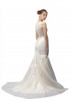 Vendeurs de Ivoire Sirène Illusion Balayage train Tulle Dentelle Robes de mariée