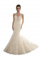 Vendeurs de Ivoire Sirène Illusion Dentelle Robes de mariée